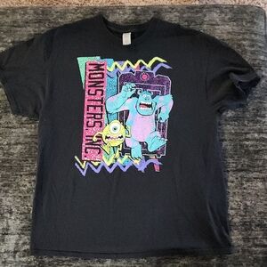Monsters Inc. Black Graphic Tee